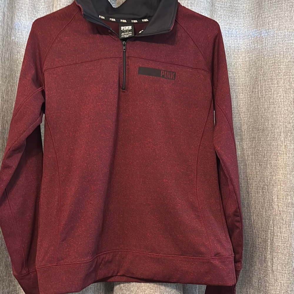 Pink Quarter-Zip Pullover